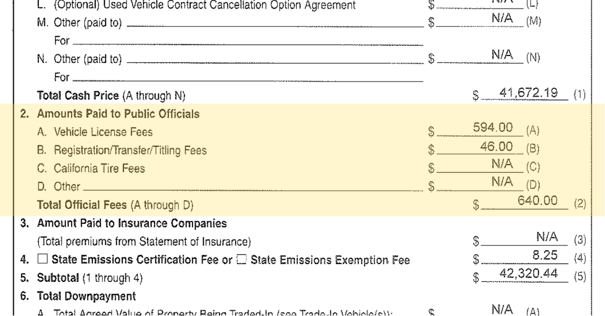 california dmv registration rates